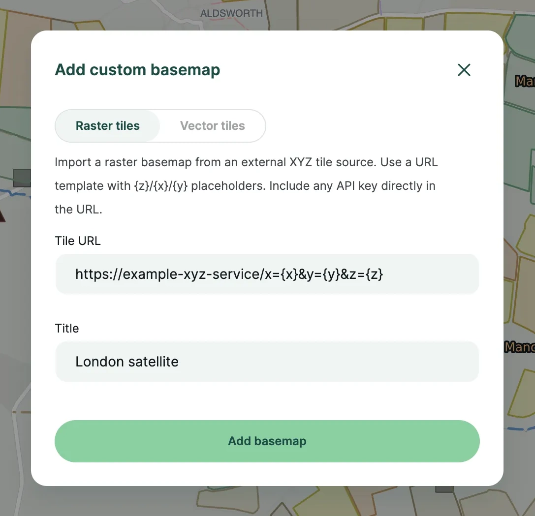 Mergin Maps webmaps adding background map Mergin Maps webmaps adding background map