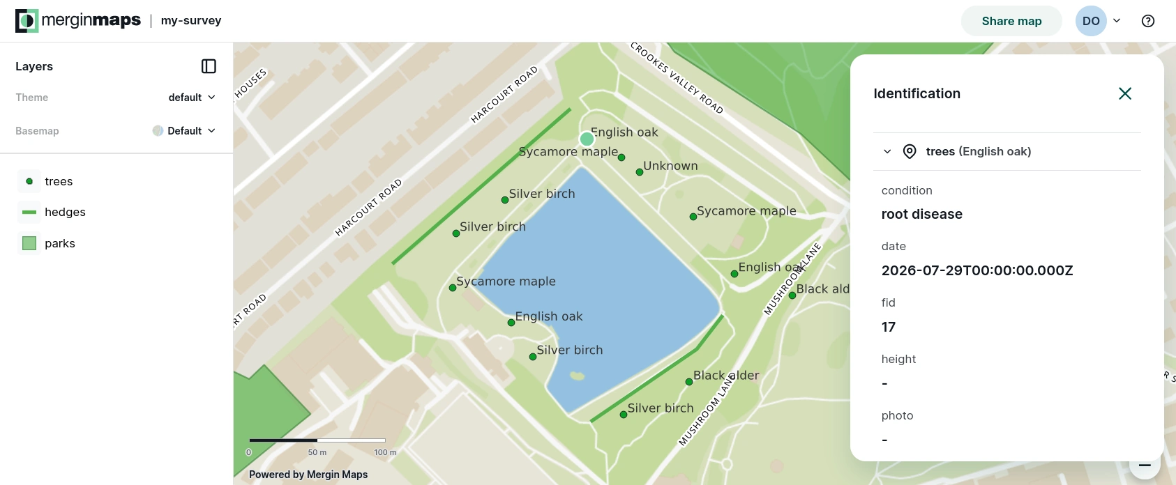Mergin Maps dashboard maps Mergin Maps dashboard maps