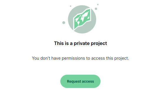 Request Access to a private project