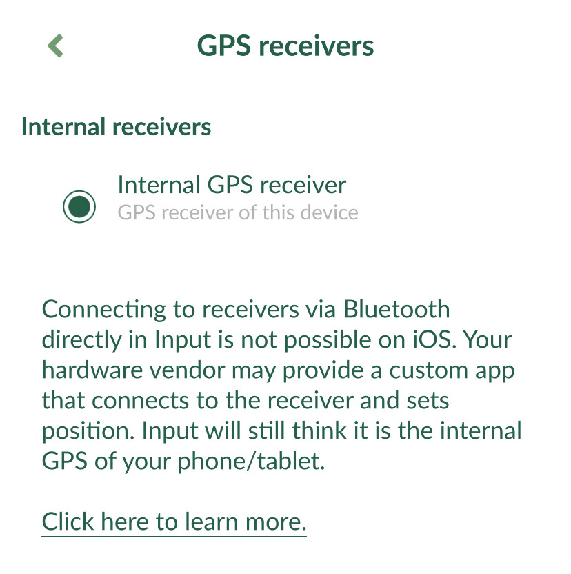 iOS GPS receiver