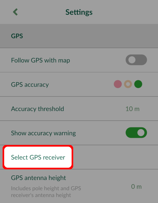 Select GPS receiver