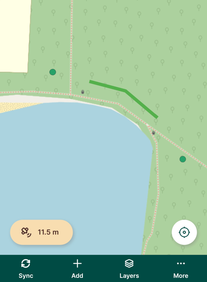 Layer with new symbology in Mergin Maps mobile app