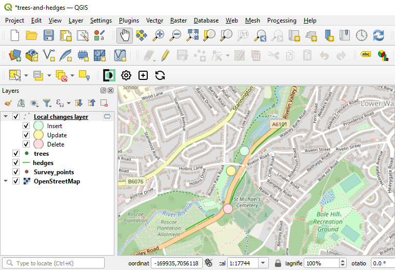 Local changes added to QGIS project