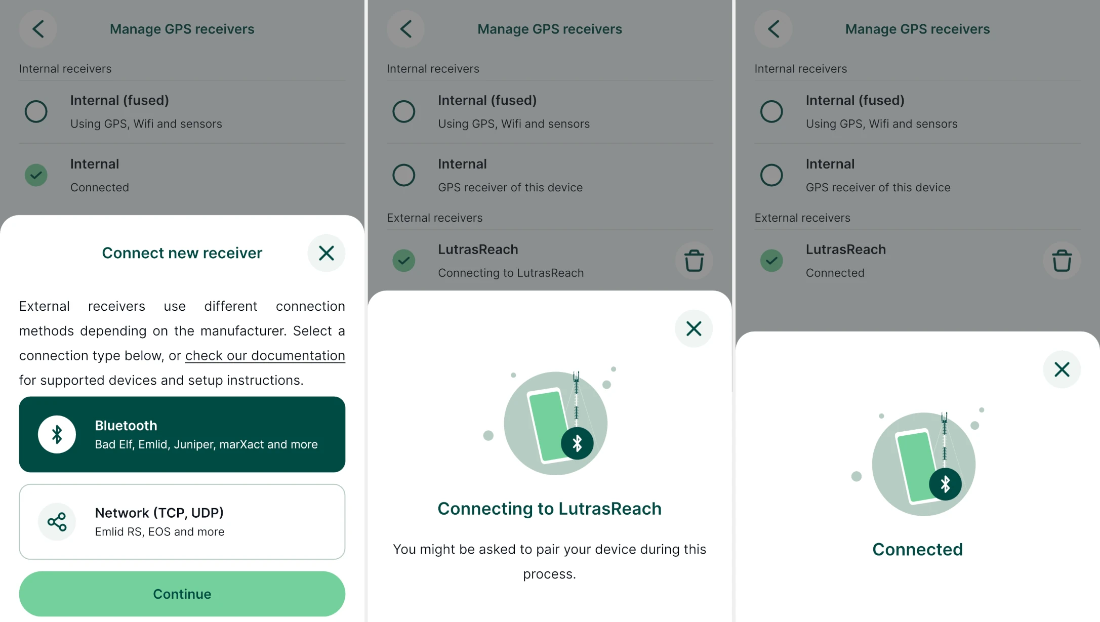 Connect to Bluetooth GPS device