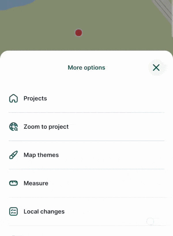 Mergin Maps mobile app map themes