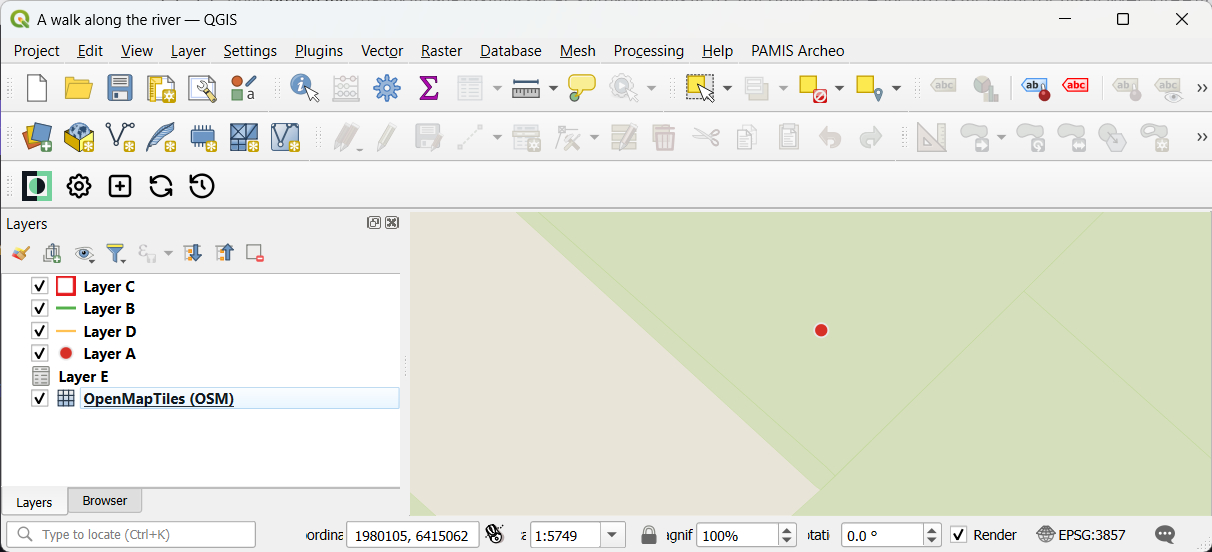 Layer order setup in QGIS Mergin Maps project