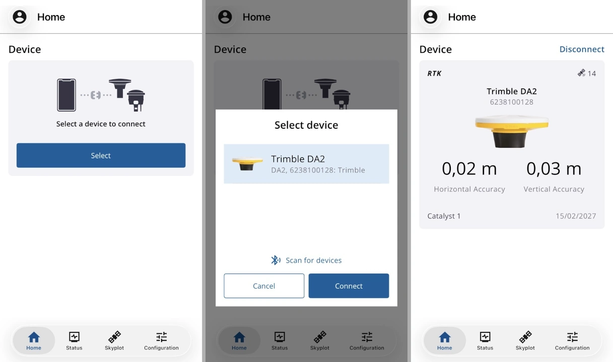 Trimble Mobile Manager Connecting GPS device Trimble Mobile Manager Connecting GPS device