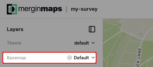 Mergin Maps Webmaps background maps Mergin Maps Webmaps background maps