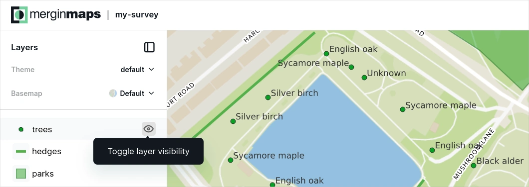 Mergin Maps webmaps toggle layer visibility Mergin Maps webmaps toggle layer visibility